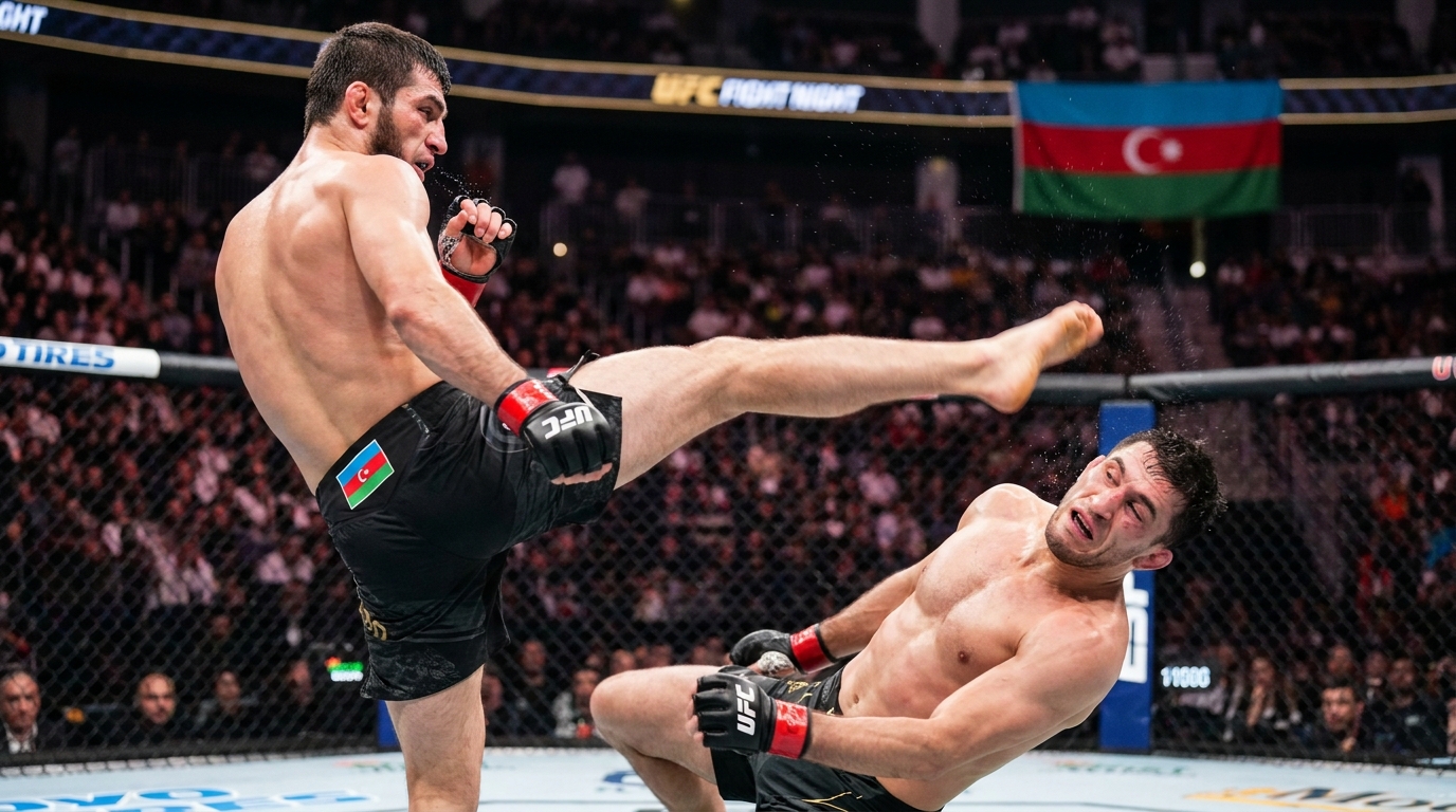 Физиев нокаутировал Торреса во втором раунде на UFC Fight Night 280 в Баку